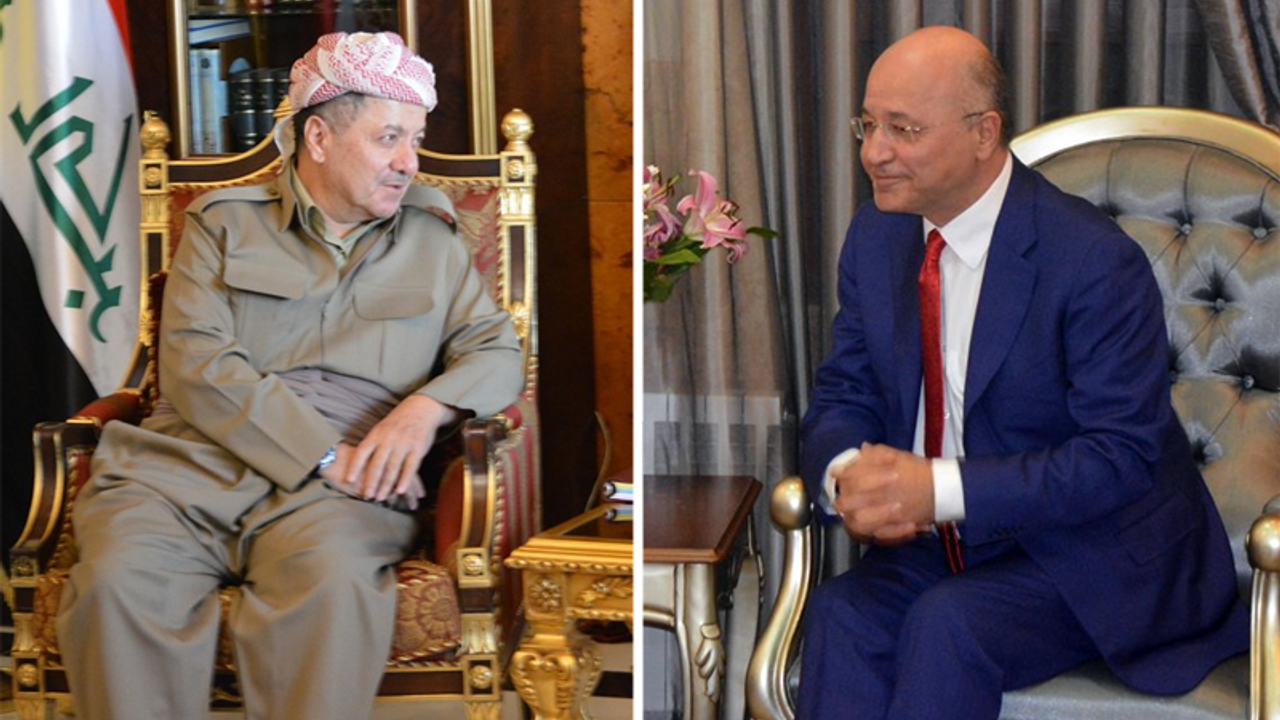 Mesud Barzani ile Behram Salih cumhurbaşkanı adaylığını görüştü