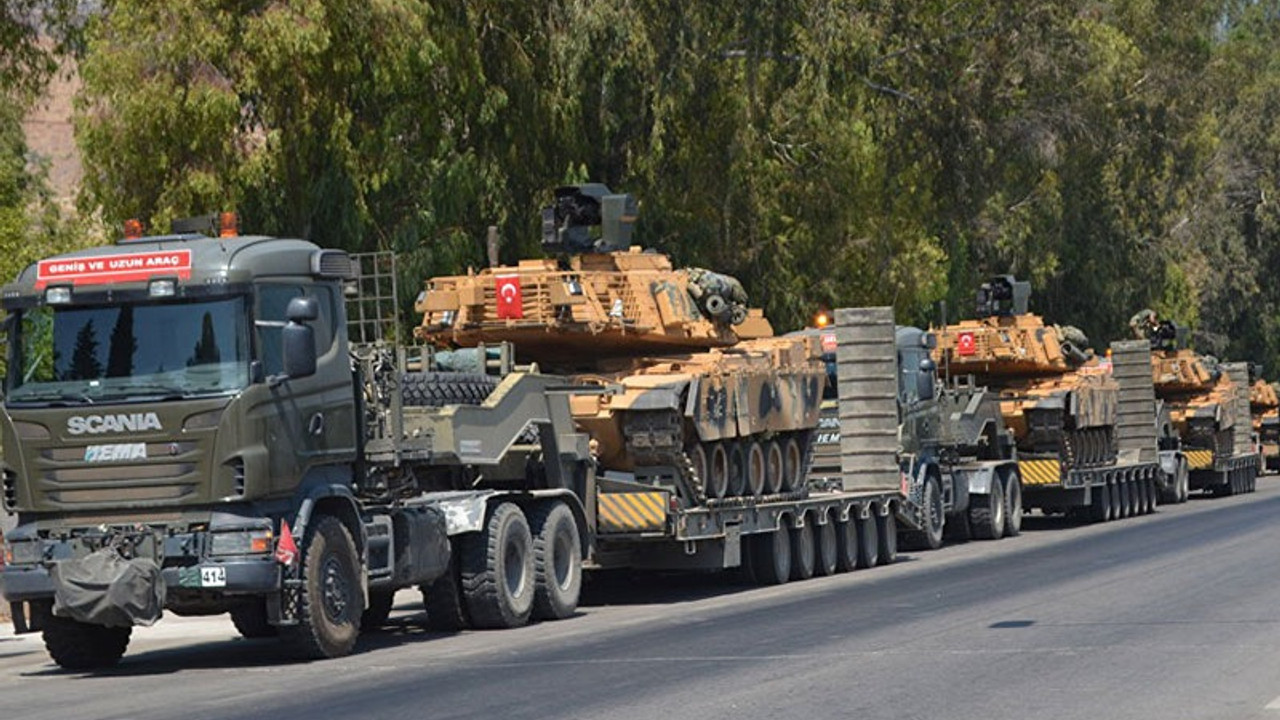 Rojava sınırına askeri yığınak