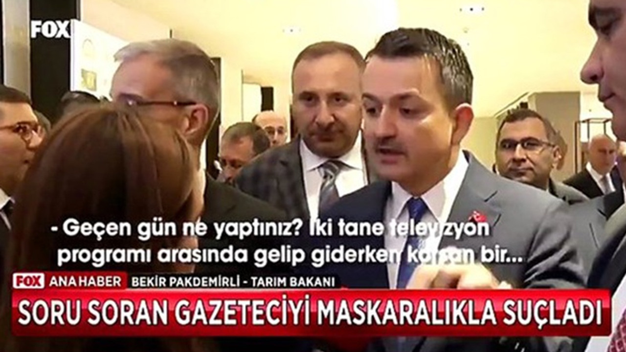 Bakan, gazetecinin sorusunu beğenmedi: Maskaralık yapıyorsunuz