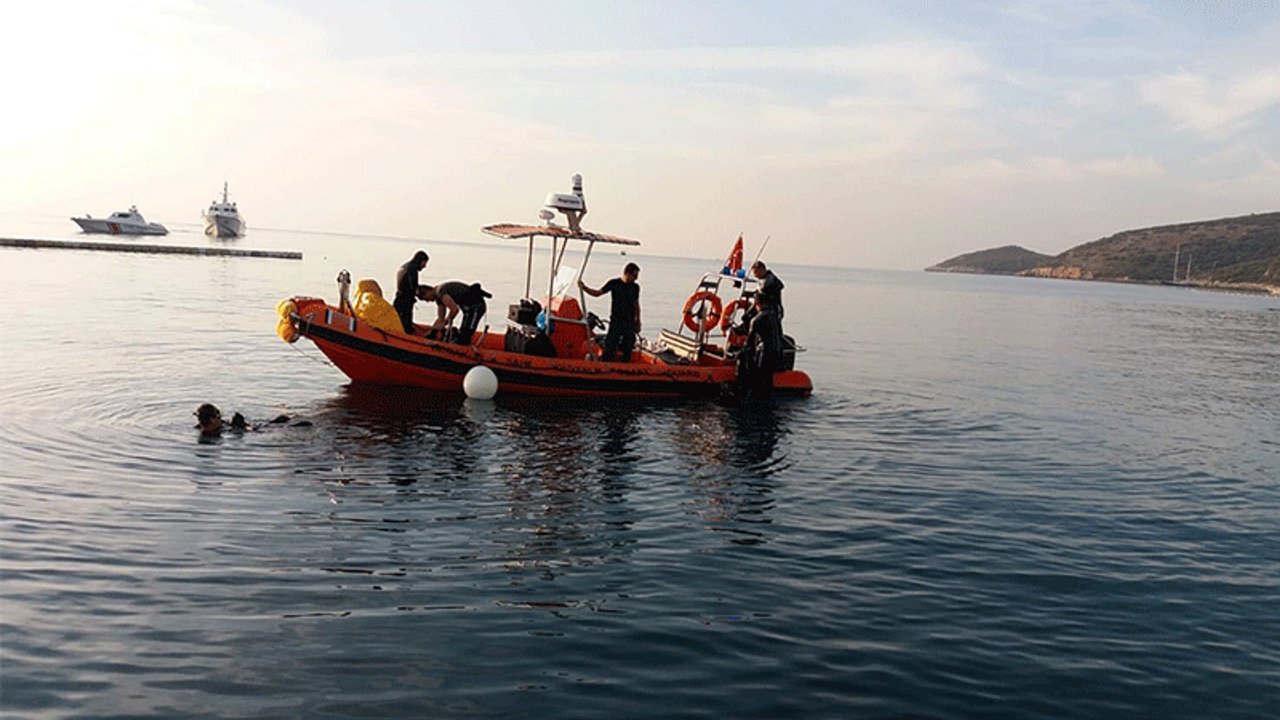 Bodrum'da göçmenleri taşıyan tekne battı