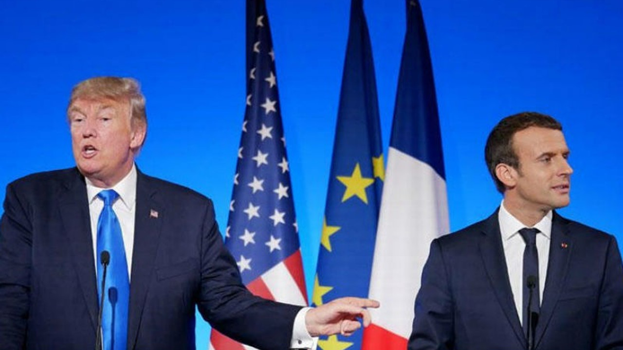 Macron ve Trump İstanbul'daki dörtlü zirveyi görüştü