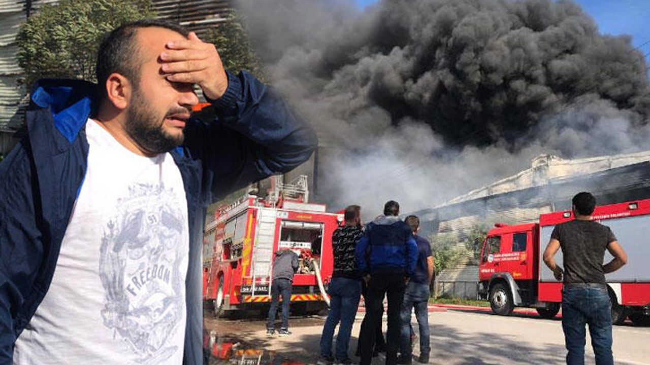 Sakarya'da fabrika yangını