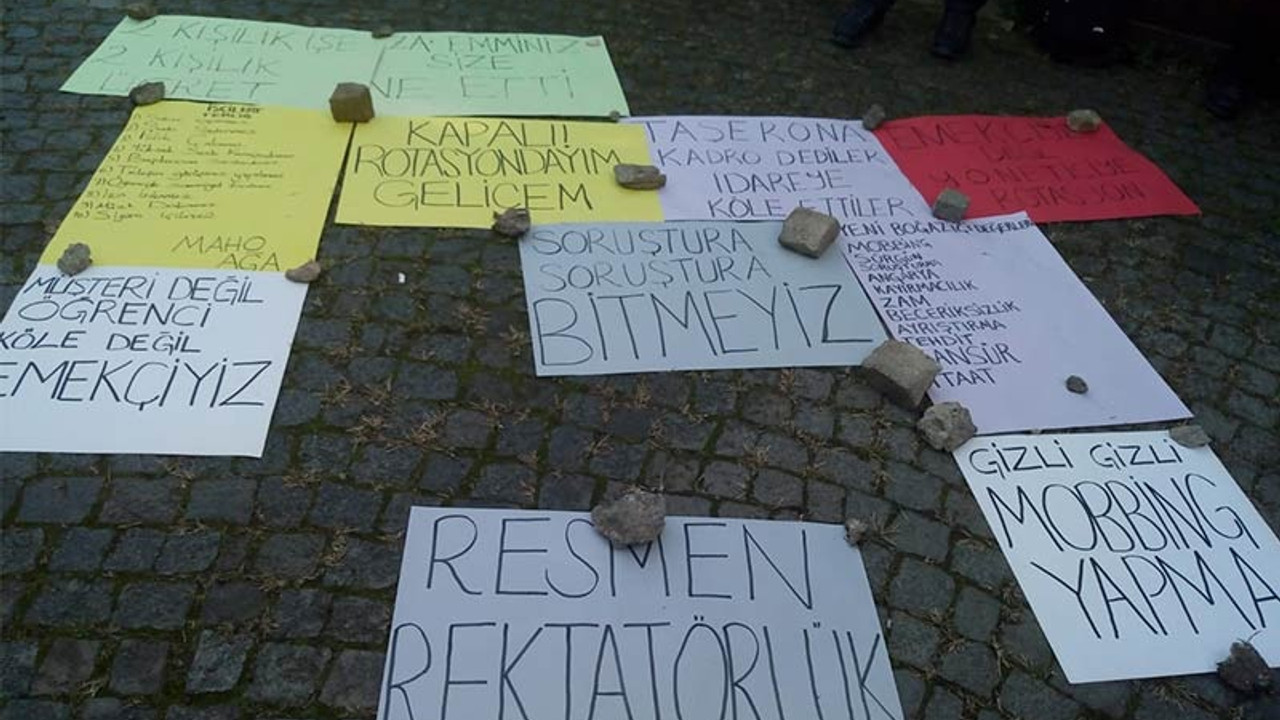 Boğaziçi Üniversitesi’nde artan baskılar protesto edildi