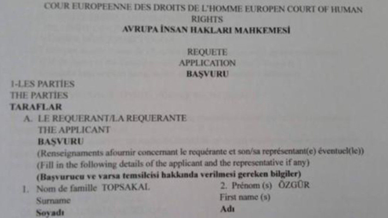 AİHM'e ilk bireysel başvuru yapıldı