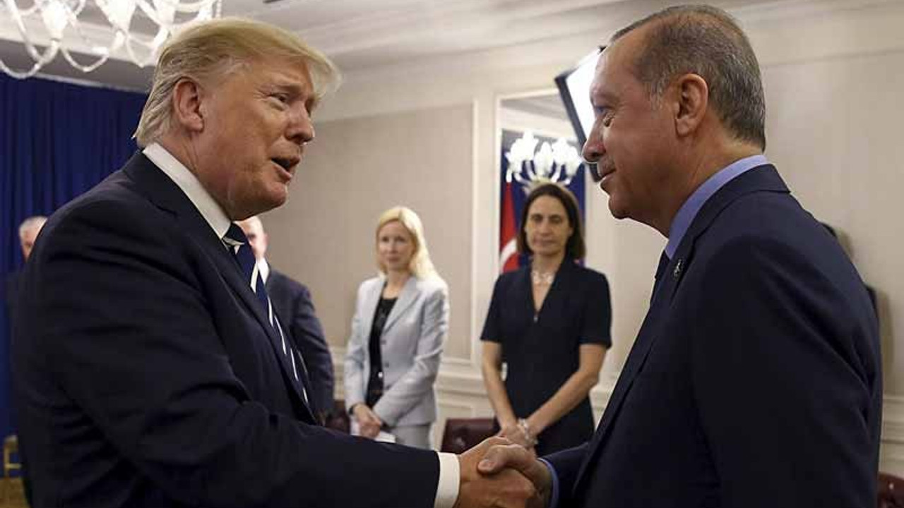 Erdoğan Trump'la görüştü