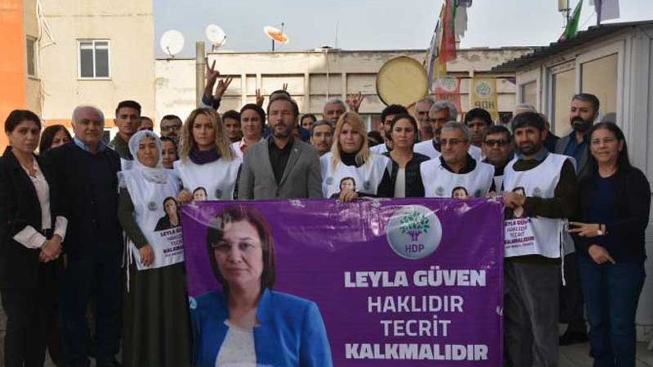 Açlık grevinde 25. güne giren Leyla Güven'e destek