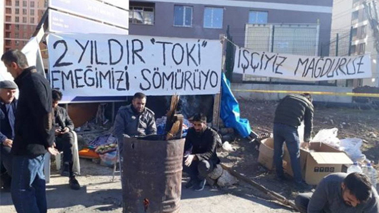 TOKİ işçileri yine gözaltına alındı