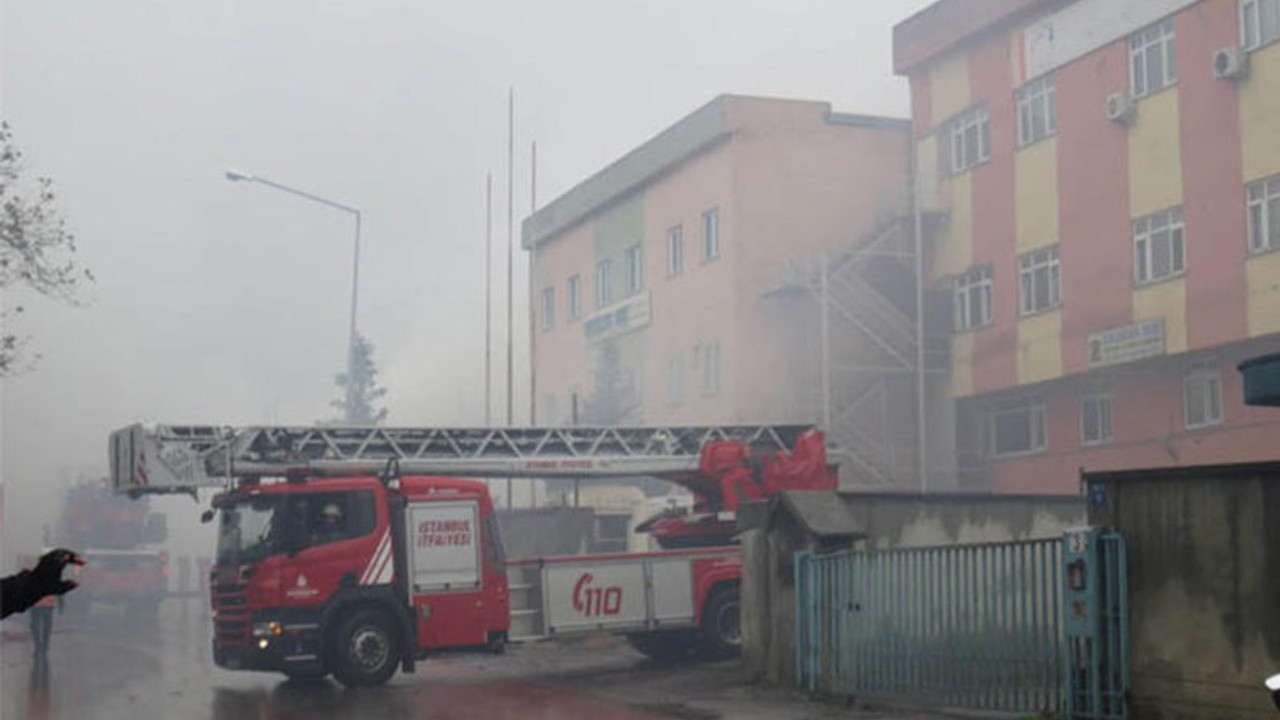 İstanbul'da fabrika yangını