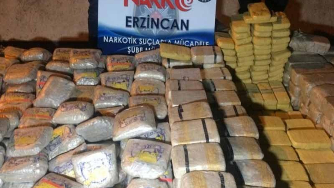 Erzincan'da 1 ton eroin ele geçirildi