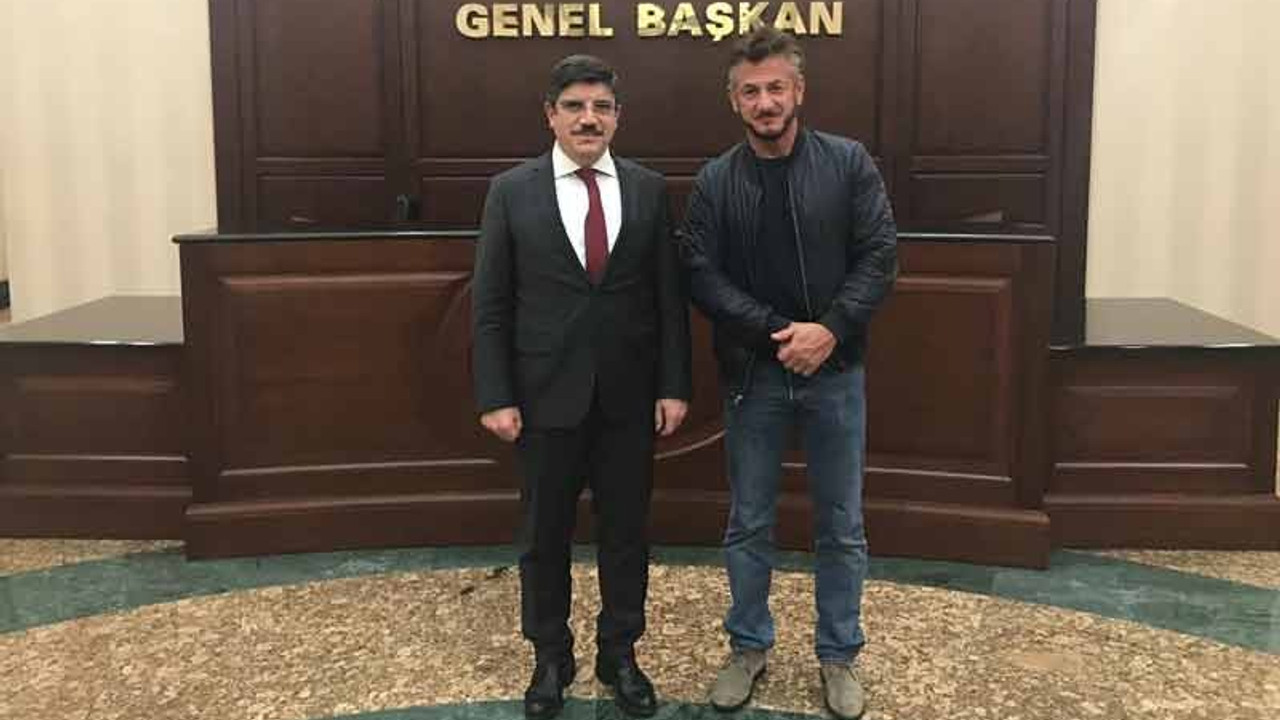 Sean Penn AKP Genel Merkezi'nde