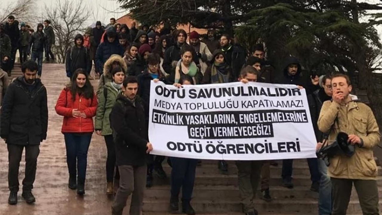 ODTÜ öğrencileri rektörlüğe yürüdü