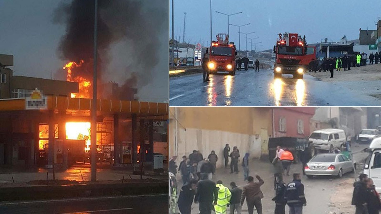 Urfa'da akaryakıt istasyonunda patlama