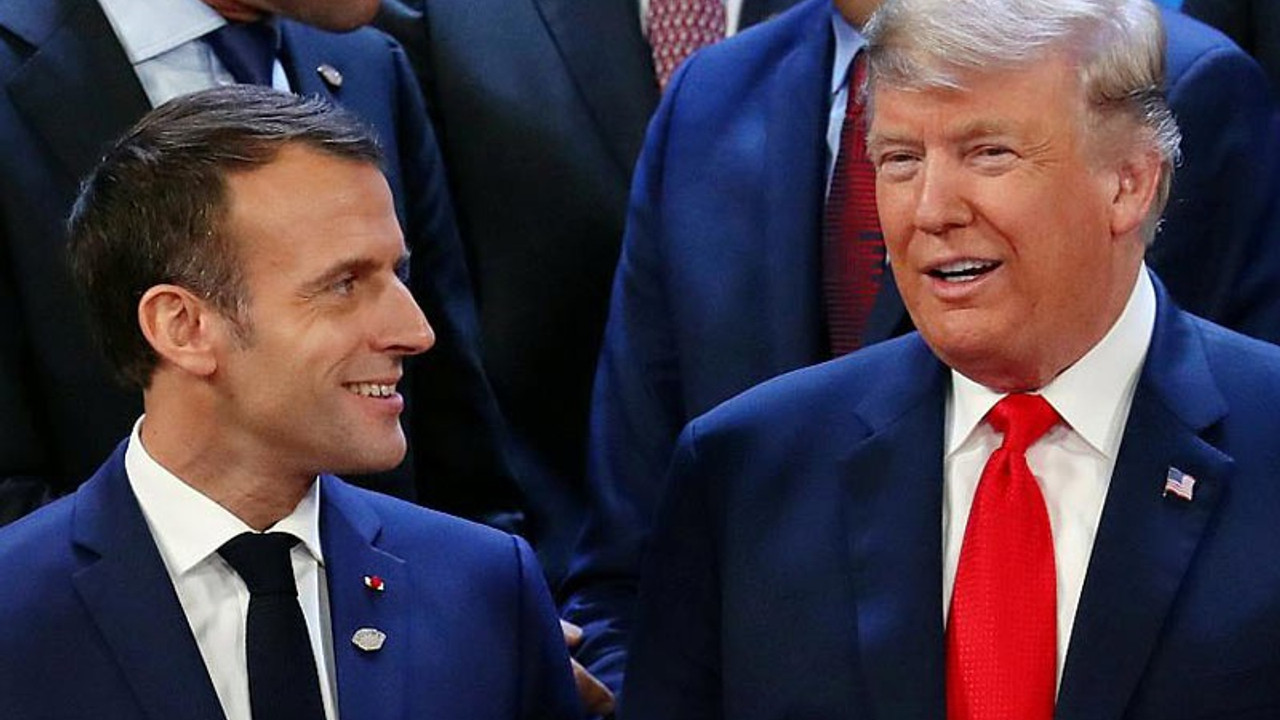 Trump ile Macron Suriye'yi görüştü