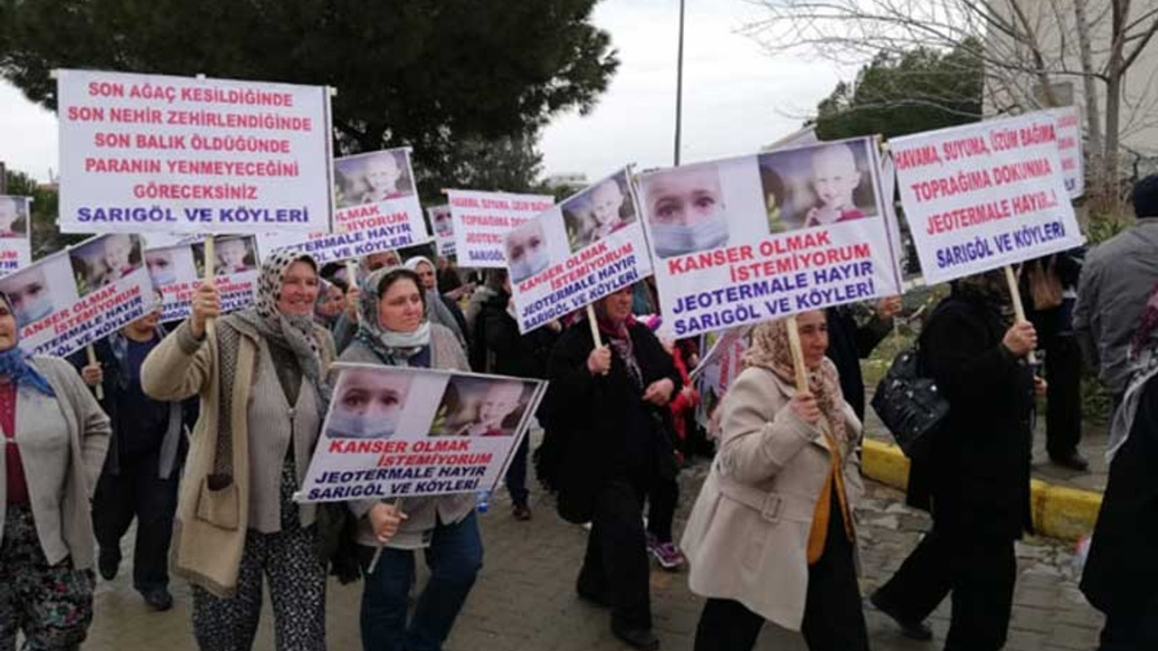 Manisa'da JES protesto edildi