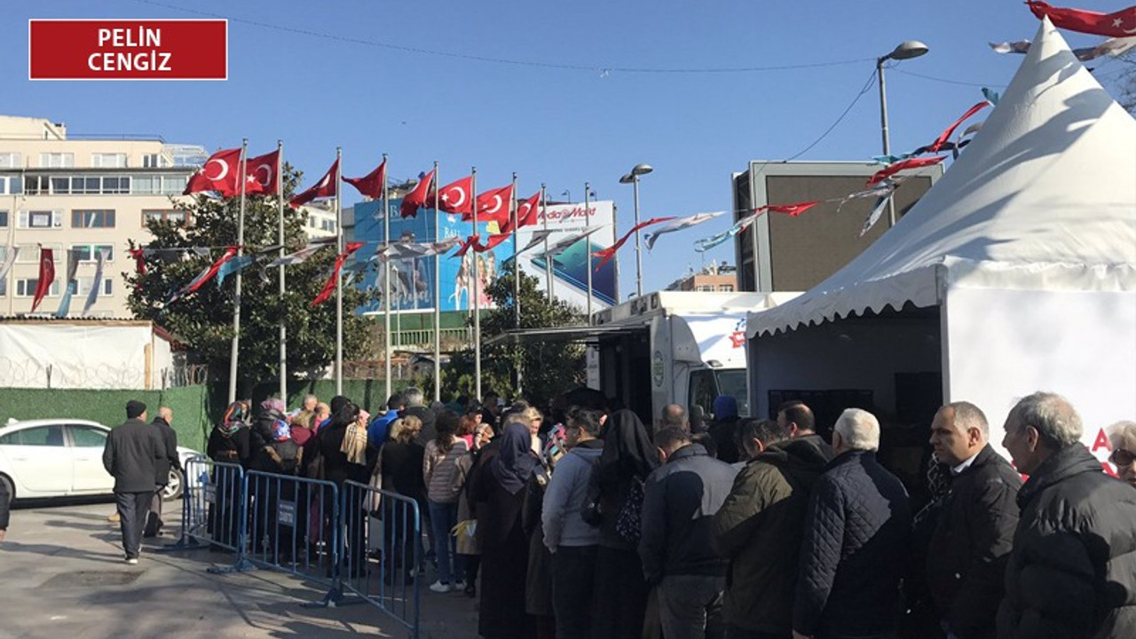 'Tanzim satış noktaları sandığa odaklı tiyatro çadırı'