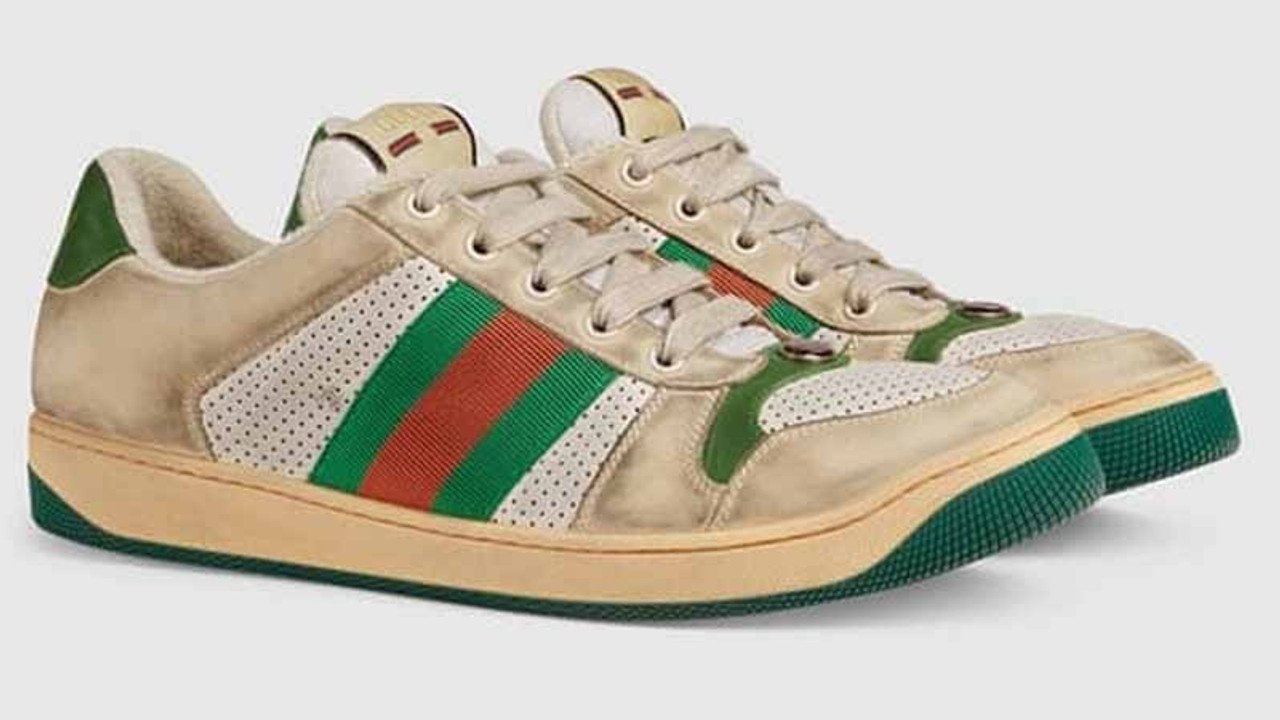 Gucci'nin kirli ayakkabıları 4600 liradan satışa çıktı