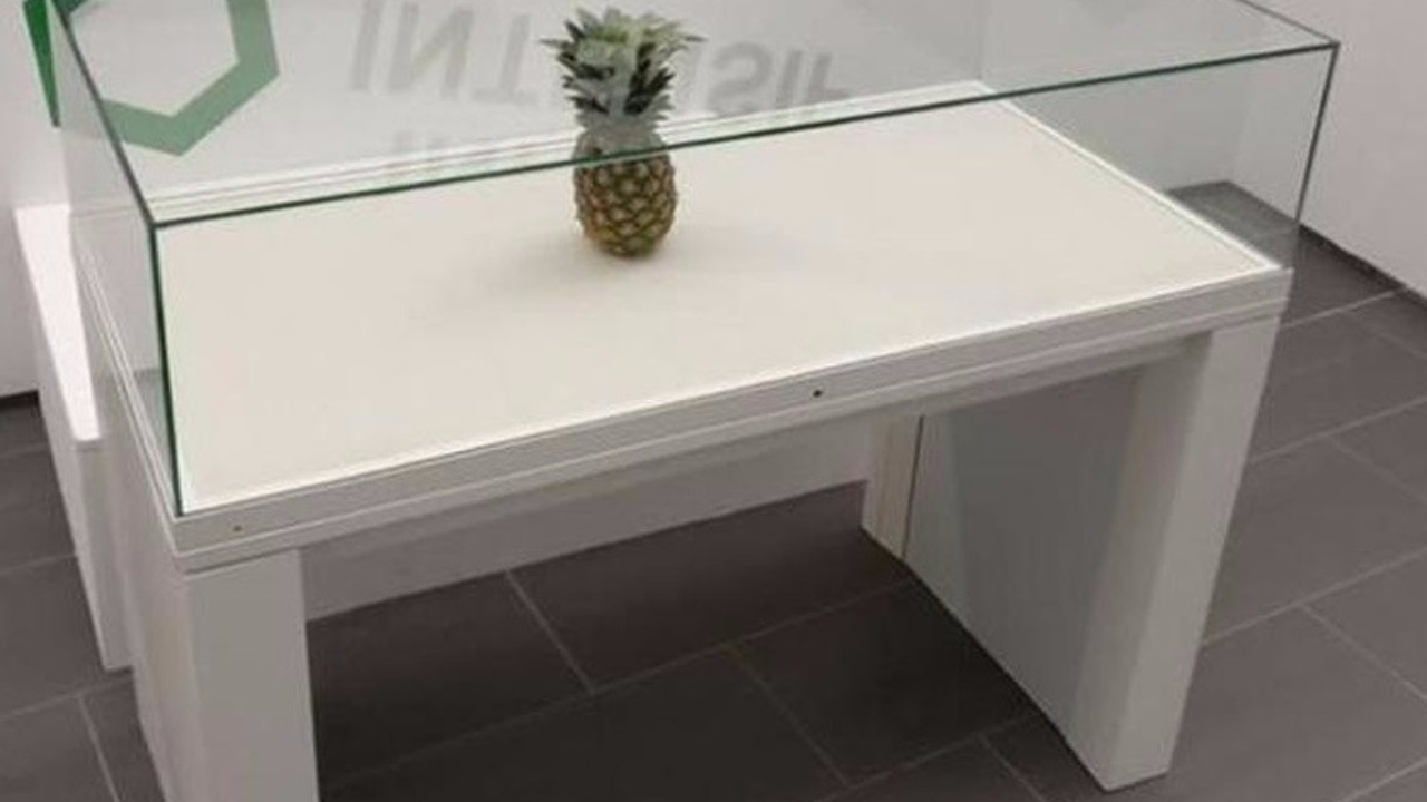 Ananas sanat eseri oldu