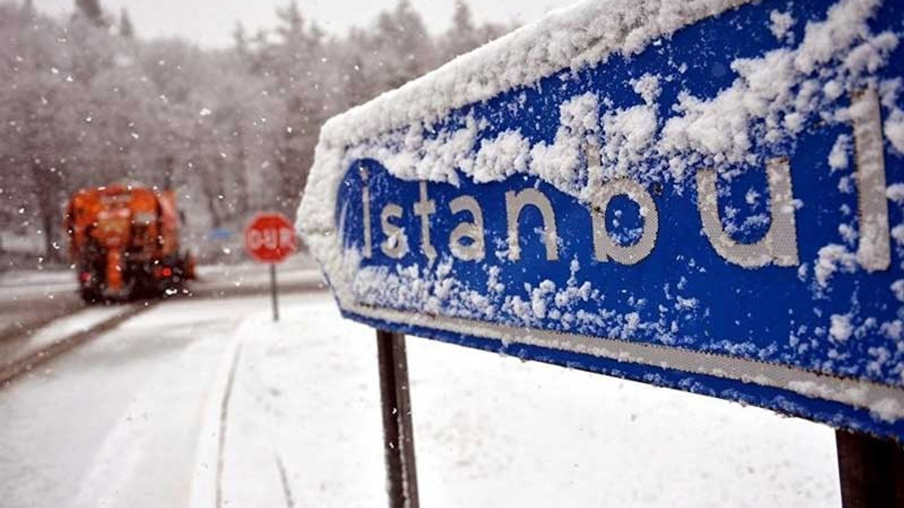 İstanbul için kar uyarısı