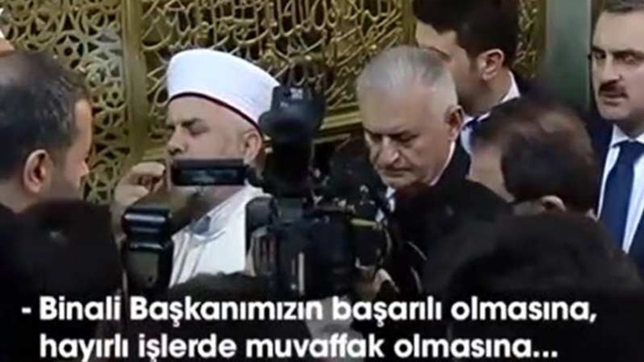 İmamdan Binali Yıldırım'a dua