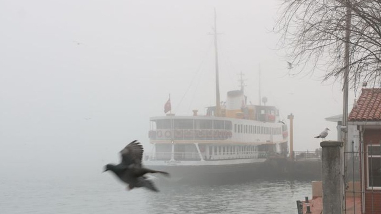 Yoğun sis nedeniyle tüm vapur seferleri iptal edildi