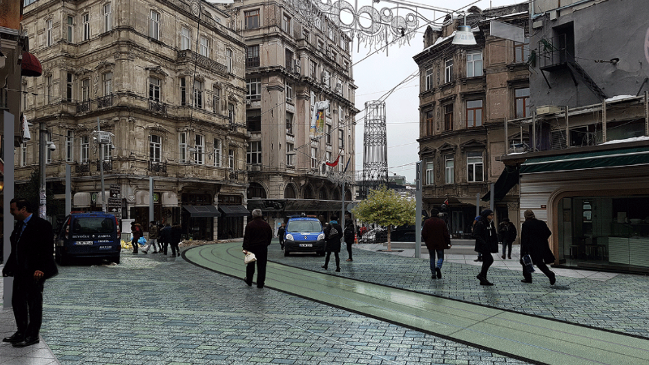 İstiklal Caddesi’nde granit tartışması