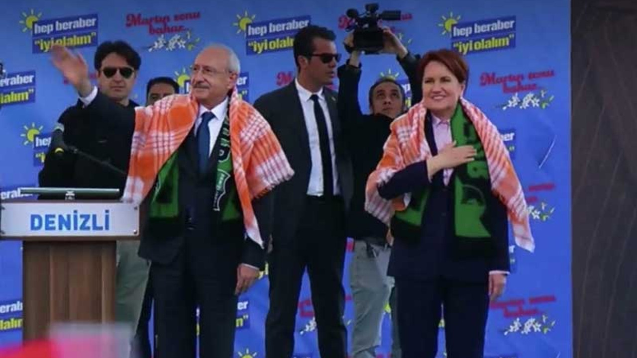 Kılıçdaroğlu ve Akşener Denizli'de kalabalığa seslendiler