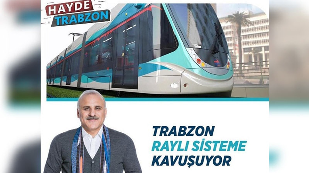 AKP'nin Trabzon adayı, İzmir'in tramvayıyla oy istedi