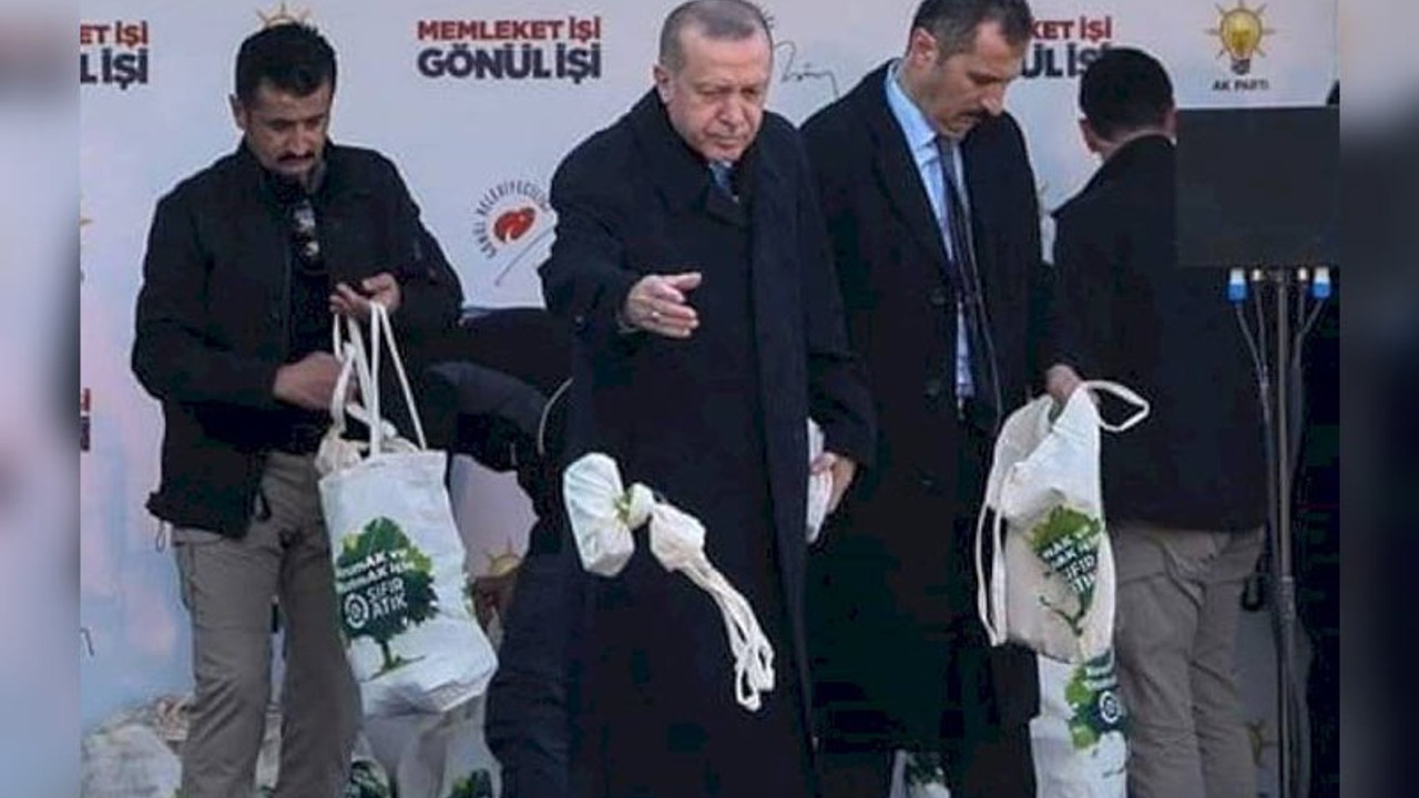 Erdoğan'ın mitinginde 'bedava çay' kavgası