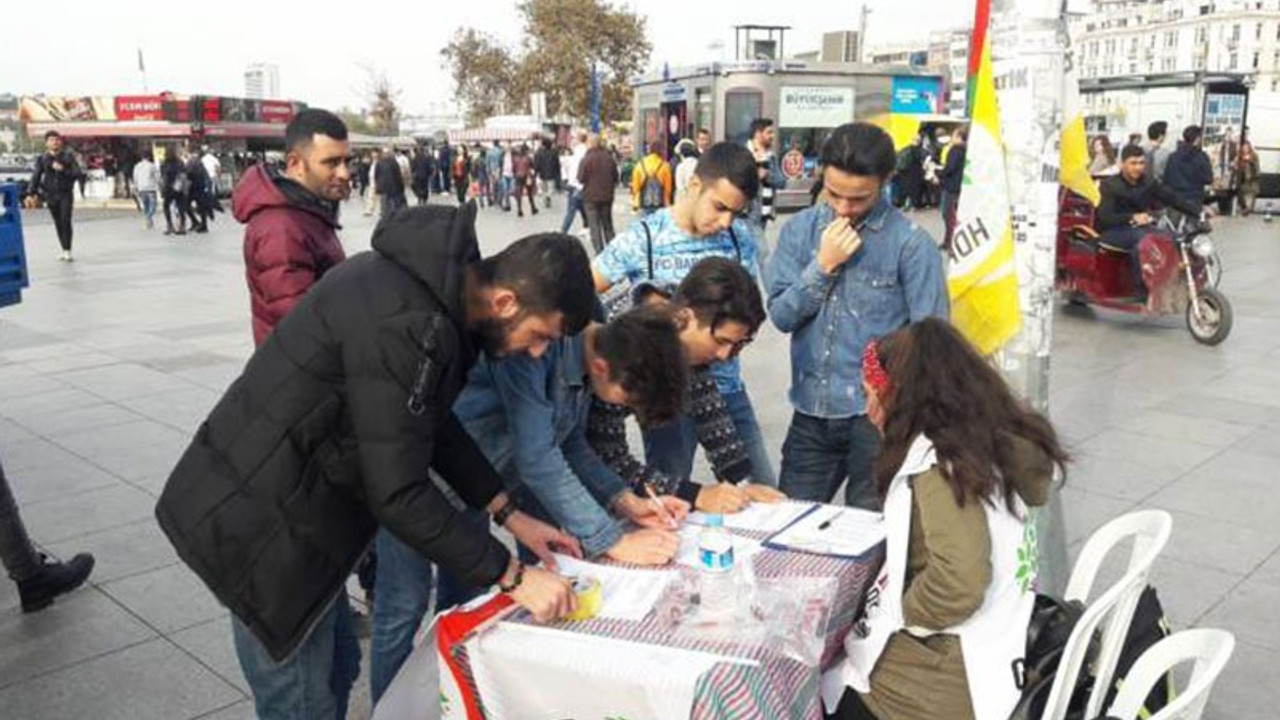 HDP’nin seçim standına müdahale: 5 gözaltı