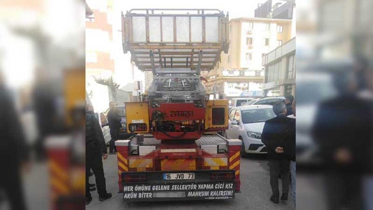 Cinsiyetçi ‘kamyon arkası yazısı' trafikten men ettirdi