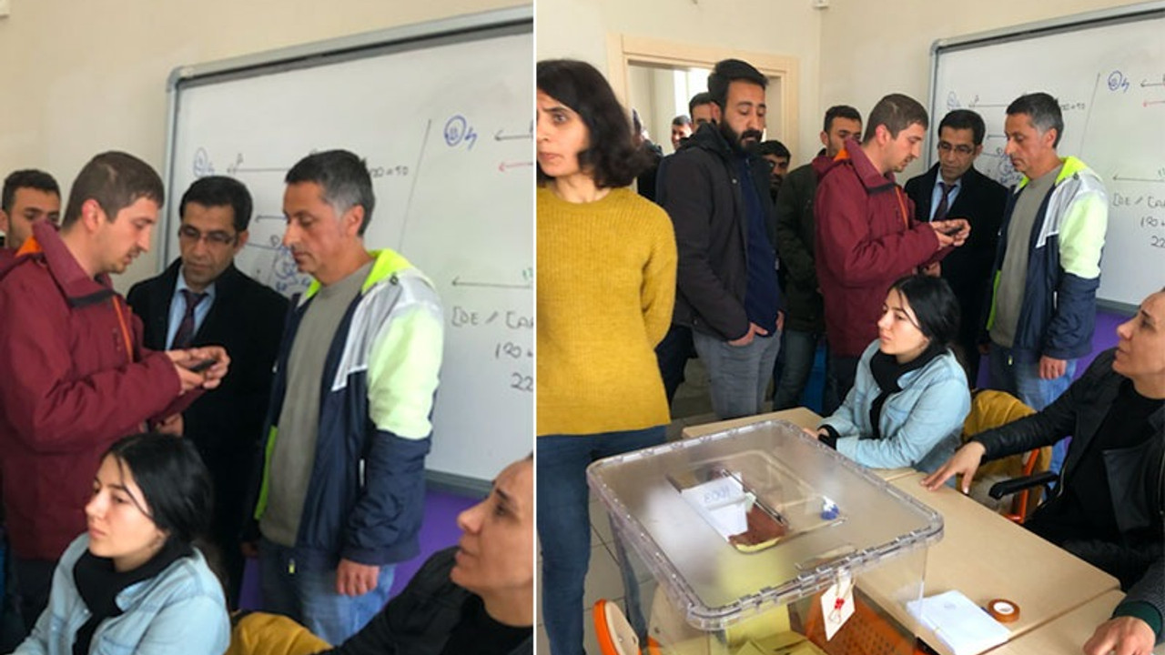 Dersim'de AKP'li adayın oğlu kabinde telefonla yakalandı