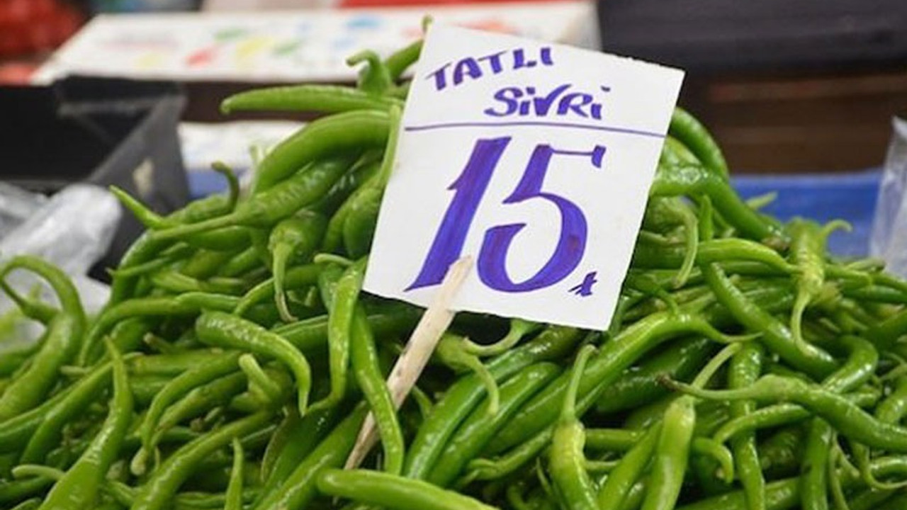 Mart ayında zam şampiyonu sivri biber