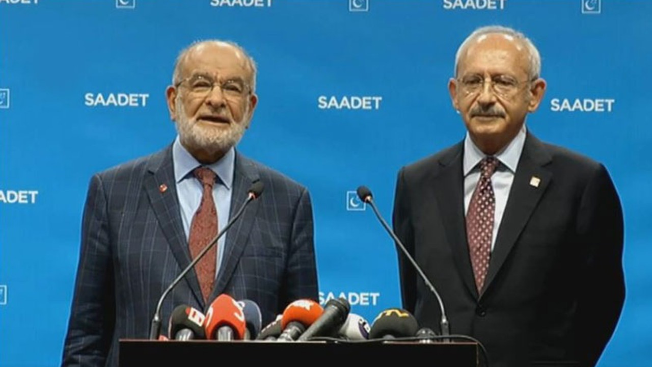 Kılıçdaroğlu ile Karamollaoğlu'ndan ortak açıklama