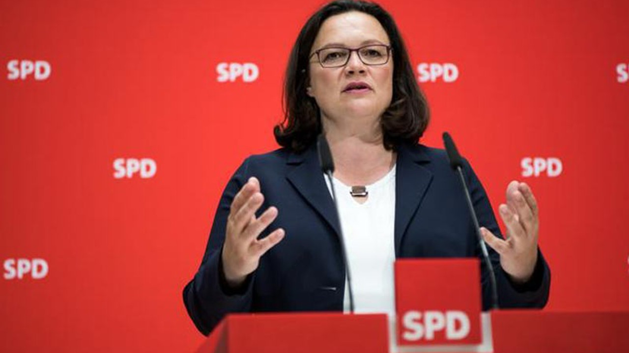 AP seçimleri sonrası SPD Başkanı Nahles'ten istifa kararı