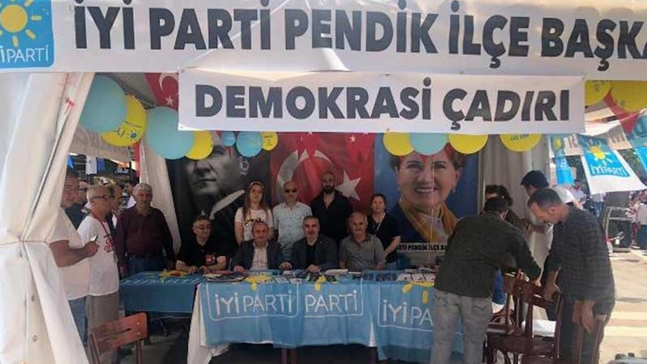 İmamoğlu'na destek için açılan İYİ Parti'nin çadırına kaymakam engeli