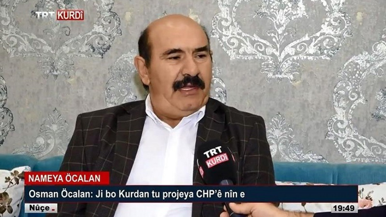 Osman Öcalan TRT'ye konuştu: Kürtler için CHP’nin hiçbir projesi yoktur