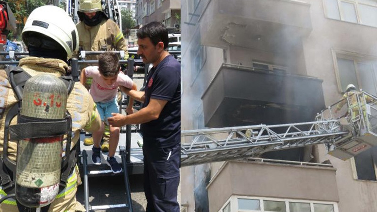 Kadıköy'de engelli oğlunu yangından kurtaran baba ve anne kurtulamadı
