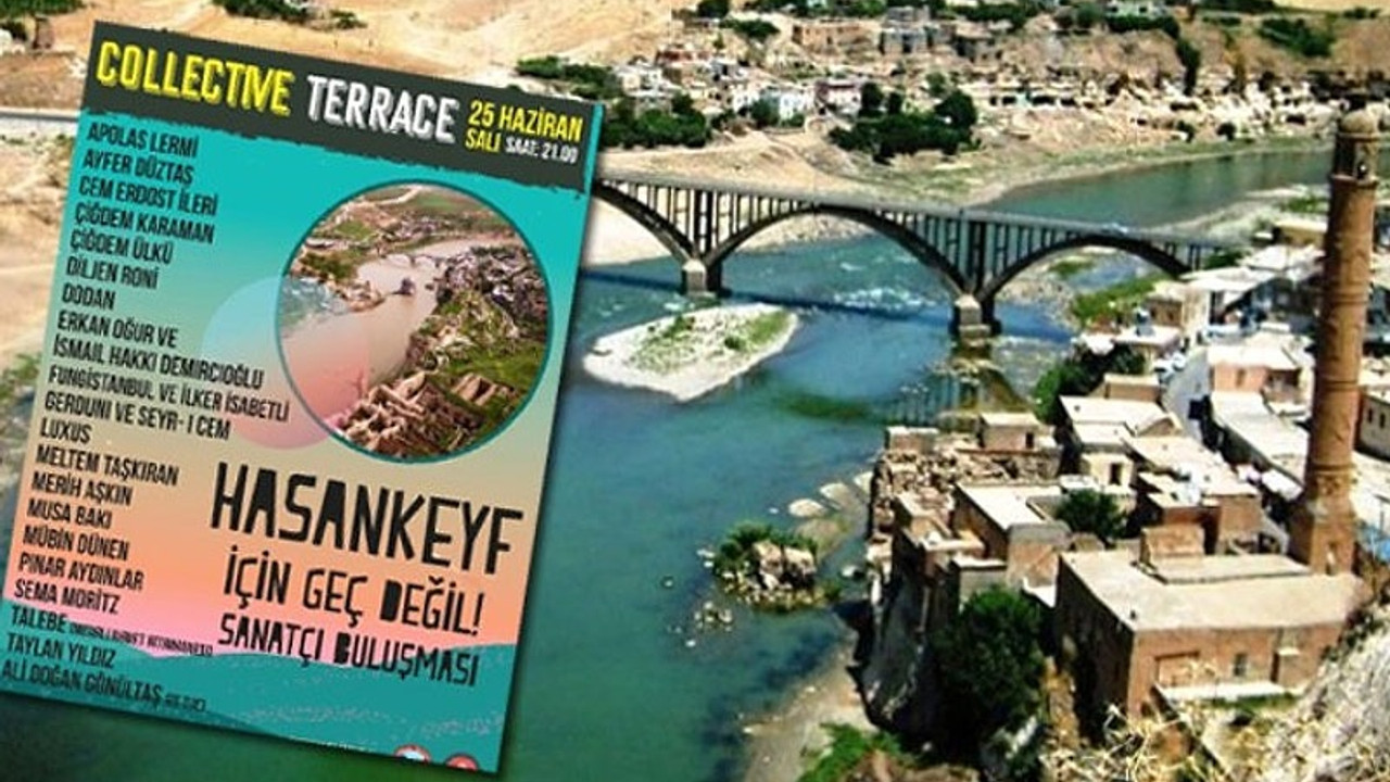 Sanatçılar Hasankeyf için sahne aldı