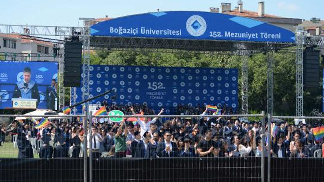 Boğaziçi Üniversitesi'nde protestolu mezuniyet