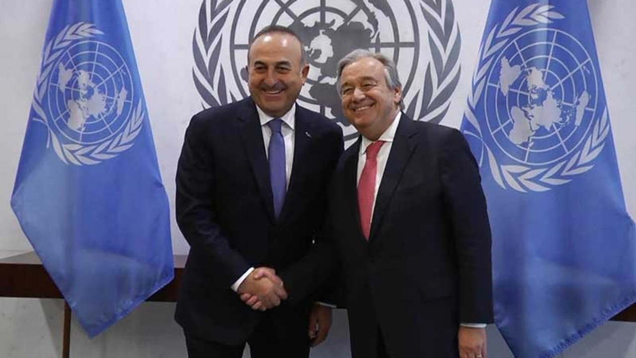 Çavuşoğlu, Guterres ile SDG'yi konuştu