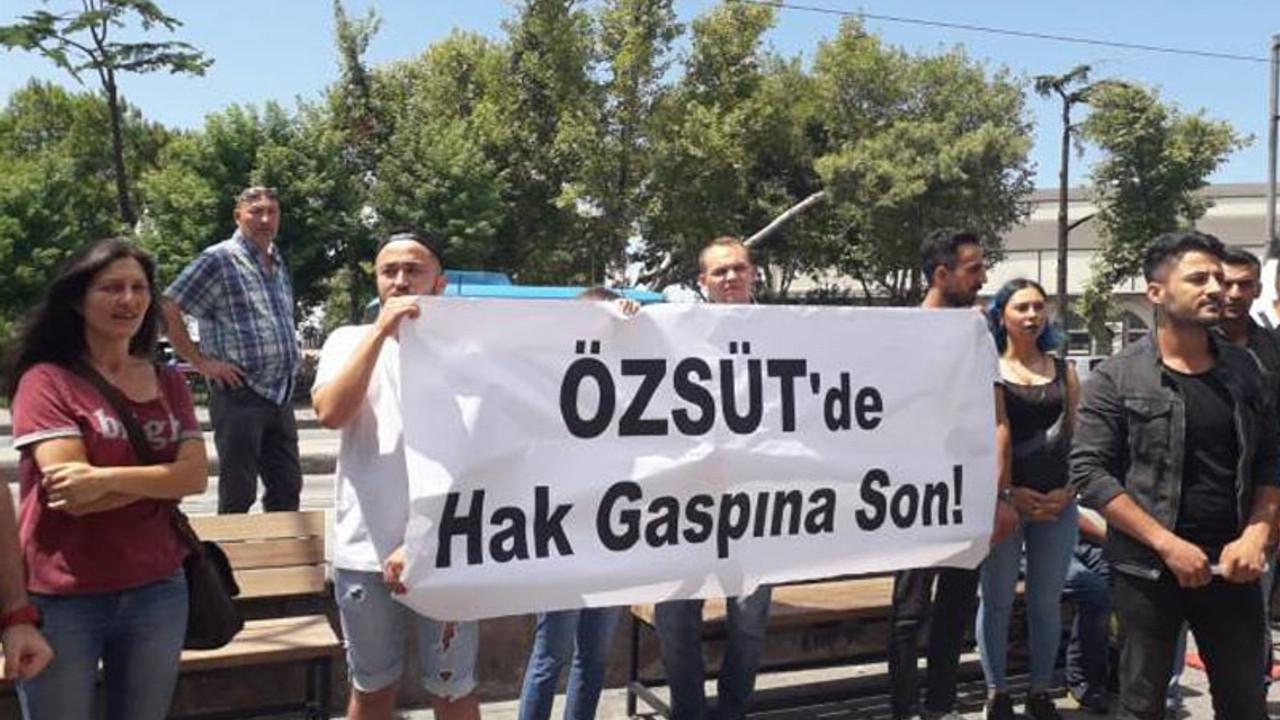 Özsüt işçileri: Hakkımızı yedirmeyeceğiz