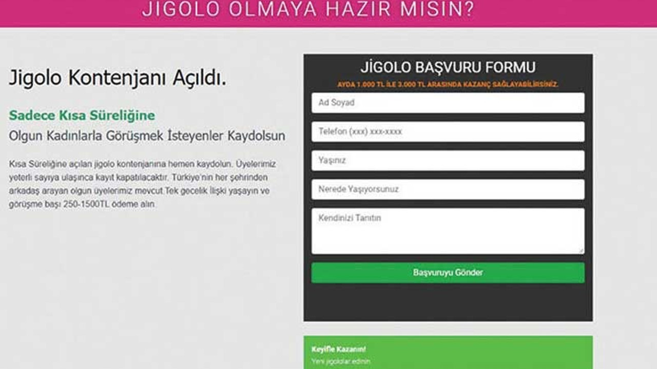 Trabzon'da jigolo olmak isteyen kişi dolandırıldı: Bekçilik başvurum da gitti