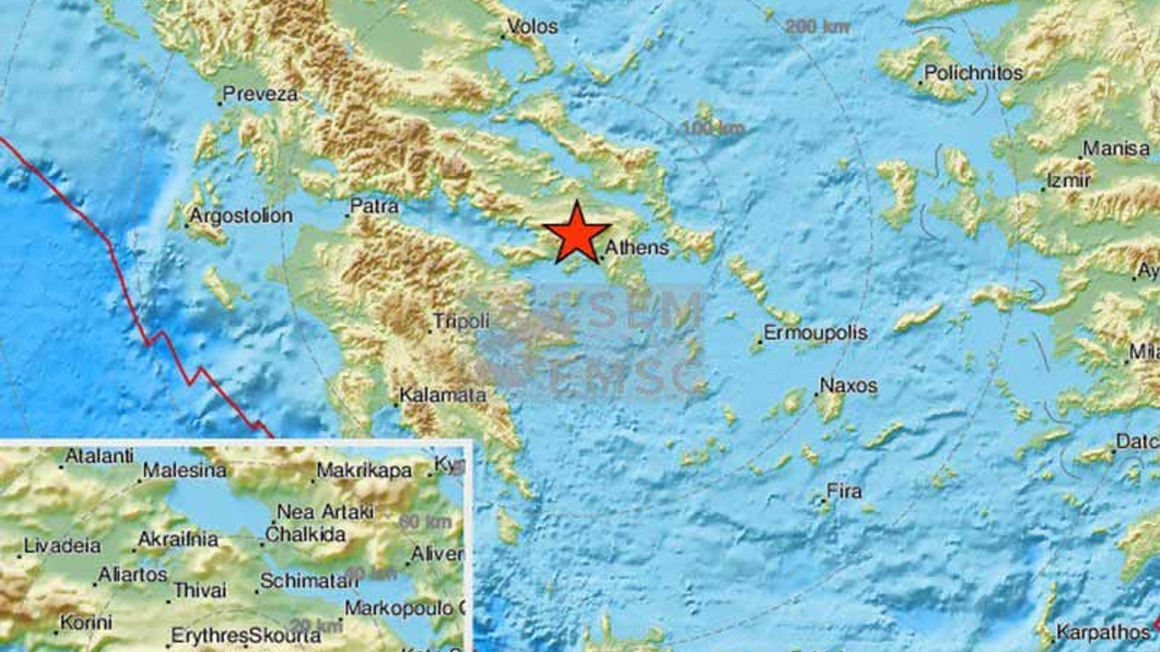 Yunanistan'da 5.1 ve 4.4 büyüklüğünde deprem