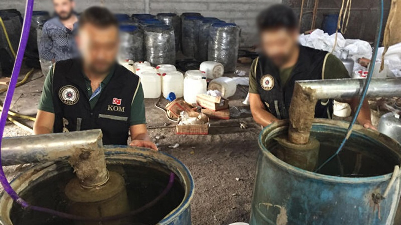 22 bin litre sahte içki ele geçirildi