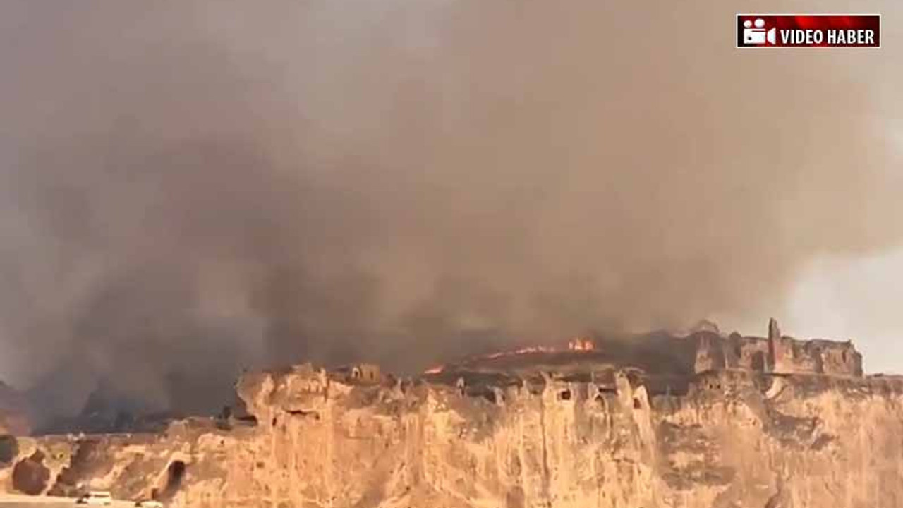 Hasankeyf'e bu kez de yangın zarar verdi