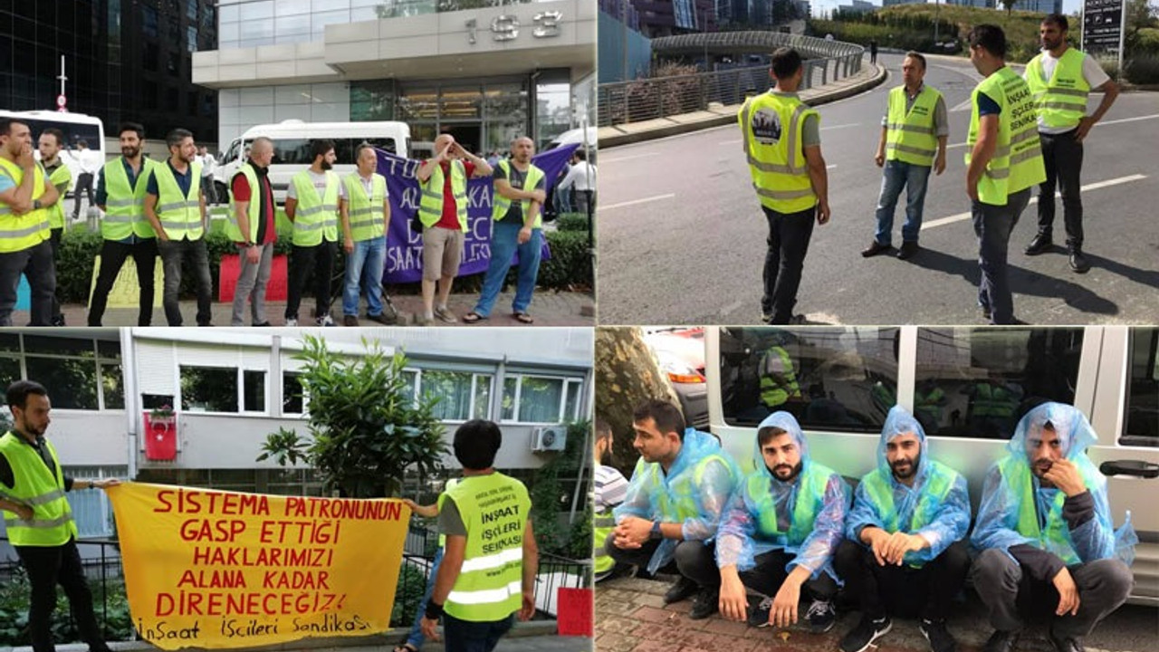 İnşaat-İş: Alınterimizin bir bölümü olan ücretimizi patronlara bırakmayacağız