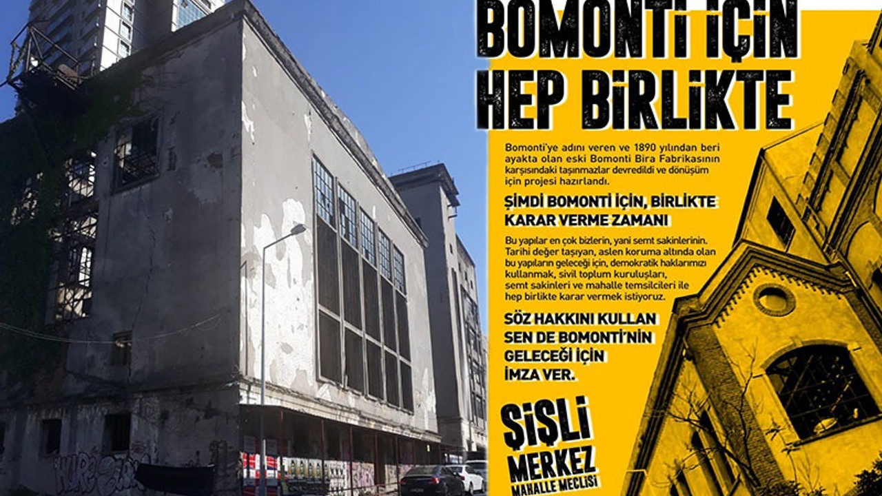 Şişli halkı Diyanet'e devredilen Bomonti binası için seferber oldu