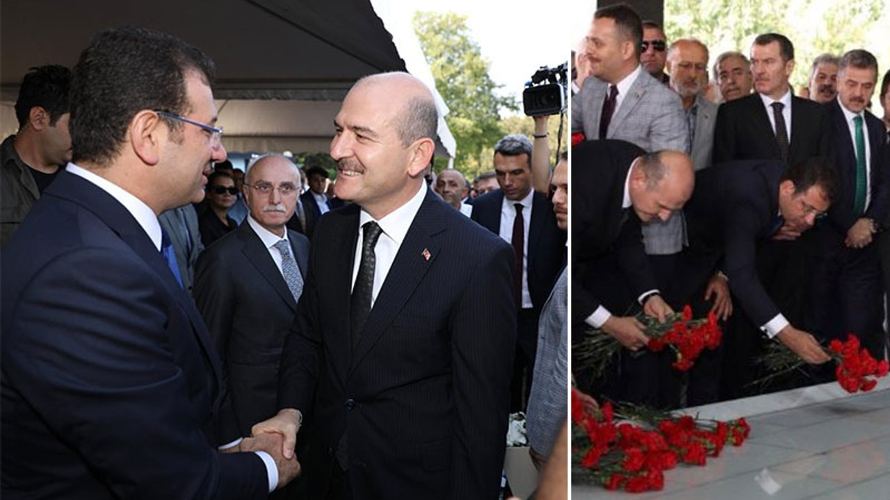 Süleyman Soylu ile Ekrem İmamoğlu törende bir araya geldi