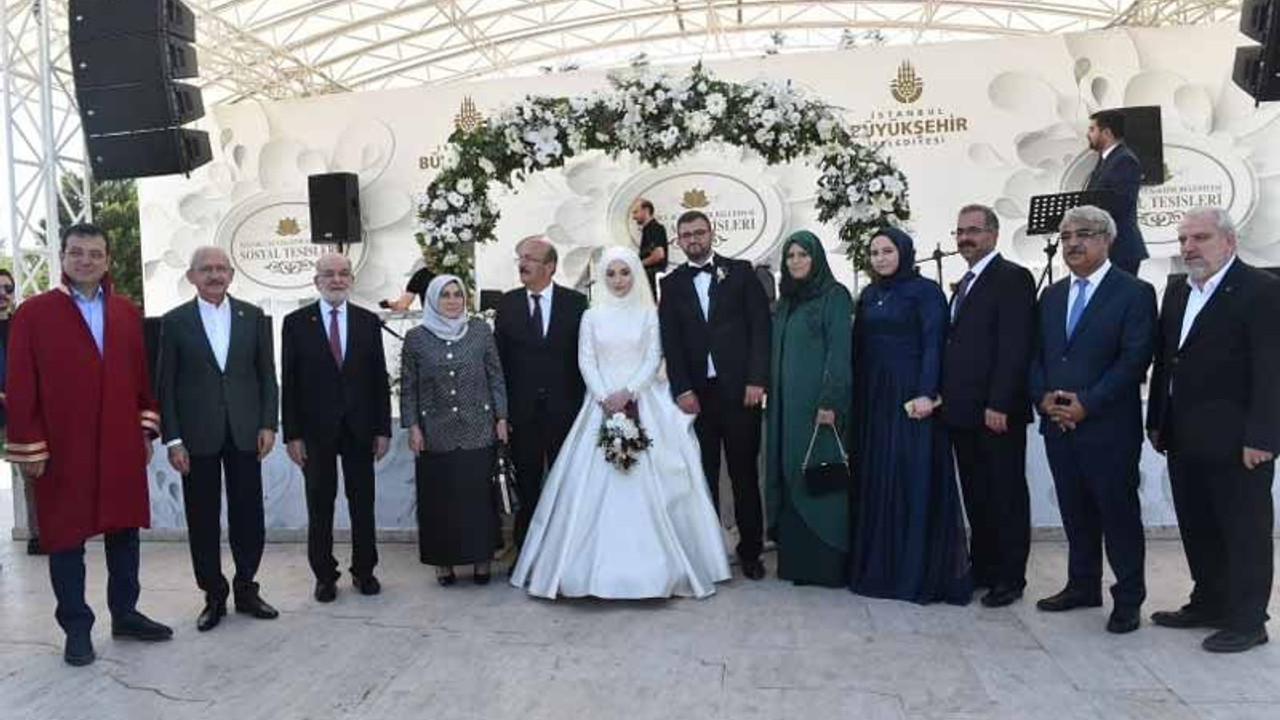 Nikah töreni CHP, HDP ve Saadet Partisi'ni buluşturdu