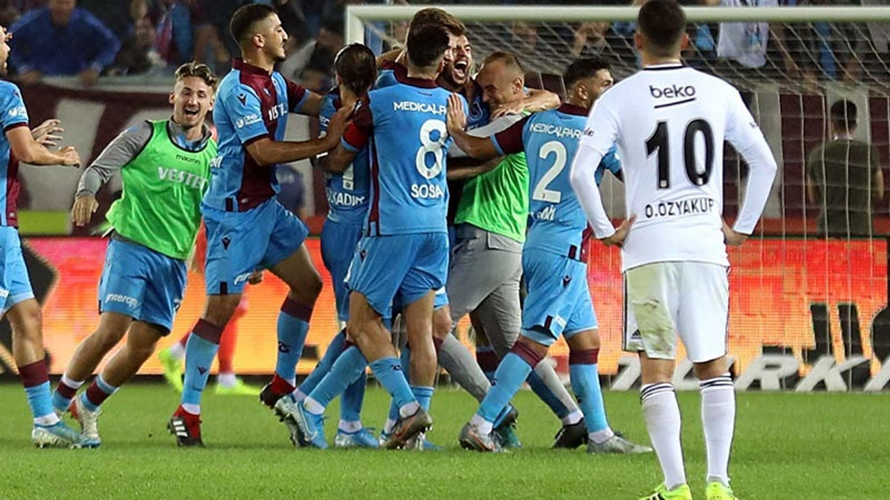 Trabzonspor, Beşiktaş'ı kendi sahasında 4-1 mağlup etti